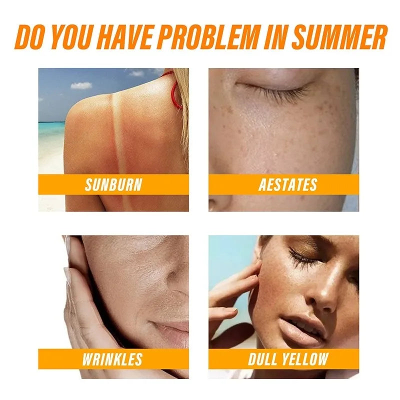 Sadoer Sunscreen Cream With High Protection SPF 90+ PA+++ Whitening Waterproof Sweatproof Lasting Moisturizing 50g