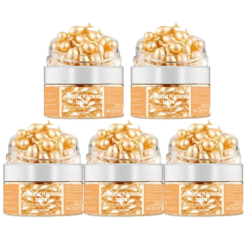 50Pcs Collagen Face Care Capsules Serum Spot Acne Wrinkle Remover Firming Whitening Hyaluronic Acid Essence Skin Care New style